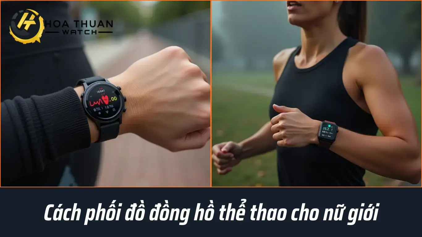 Cách phối đồ đồng hồ thể thao cho nữ giới