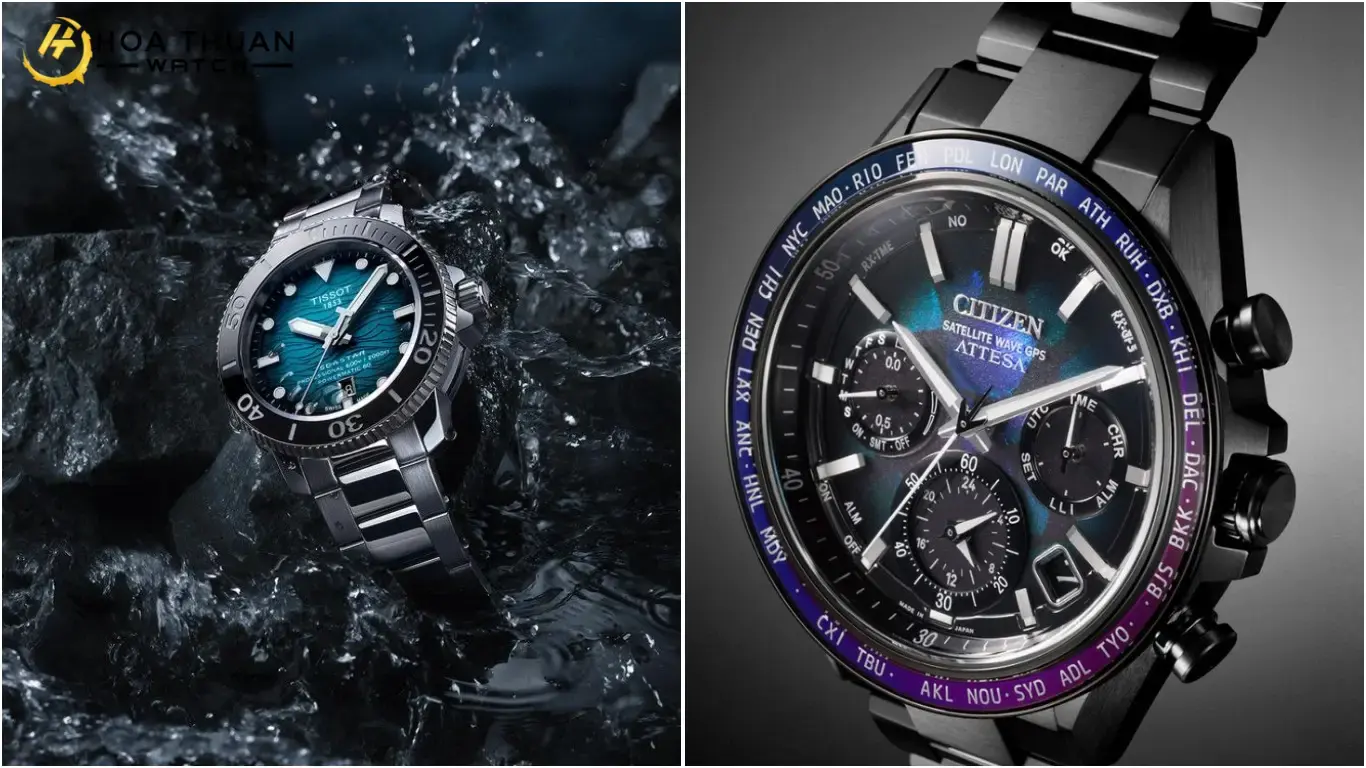 Phong cách thiết kế của Citzen và Tissot